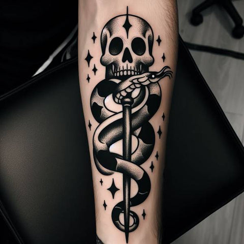 Traditional Death Eater Tattoo 2