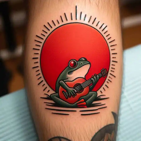 Traditional Frog Tattoo 3