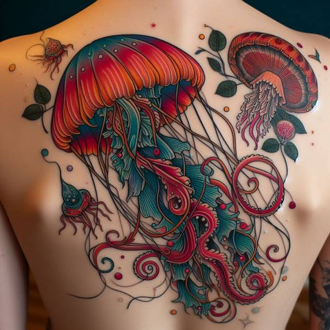 Traditional Jellyfish Tattoo