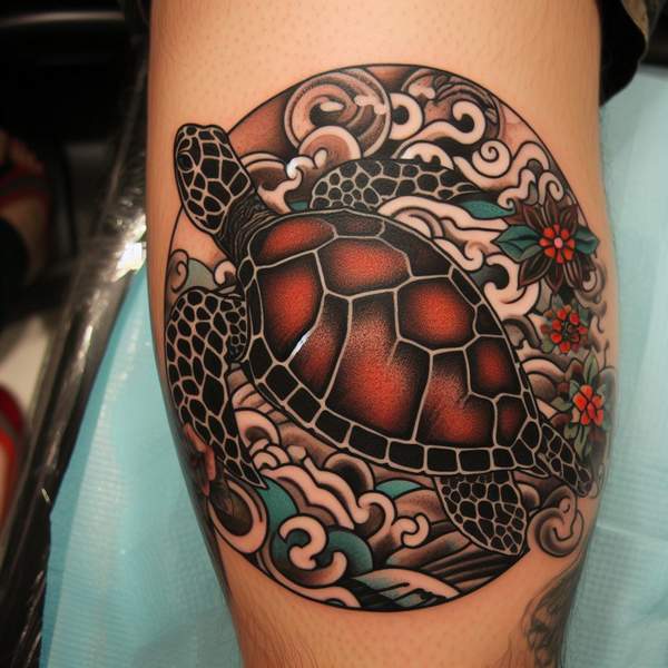 Traditional Sea Turtle Tattoo 2