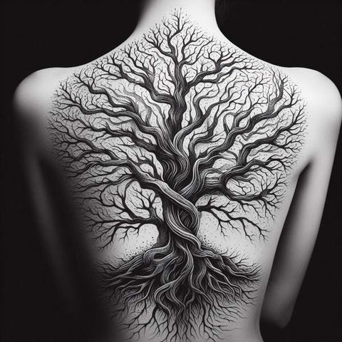 Tree Back Tattoo