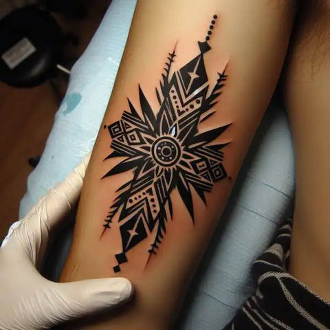 Tribal Blackwork Tattoo 1