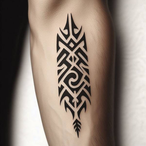 Tribal Blackwork Tattoo 2