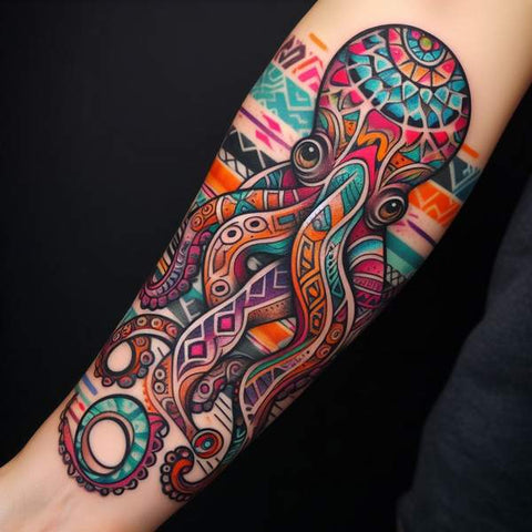Tribal Octopus Tattoo 1