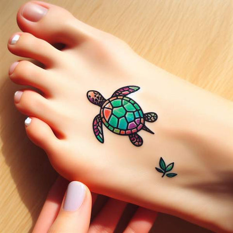 Turtle Foot Tattoo