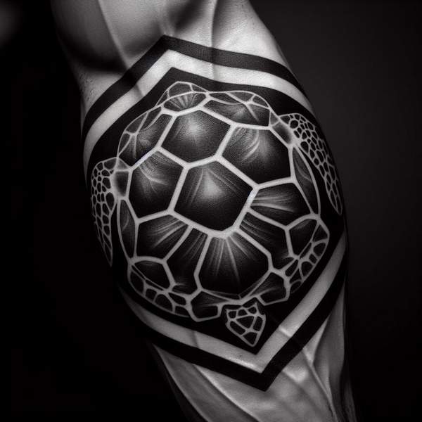 Turtle shell tattoo 2