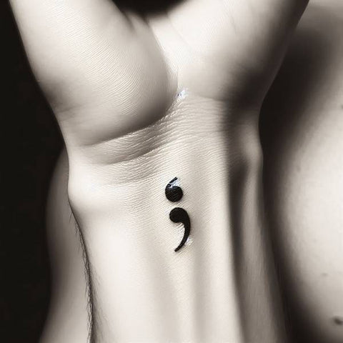 Unique Semicolon Tattoo 2