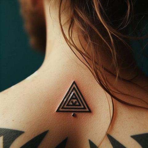 Valknut Back Tattoo