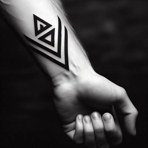 Valknut Forearm Tattoo 1