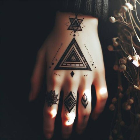 Valknut Hand Tattoo 1