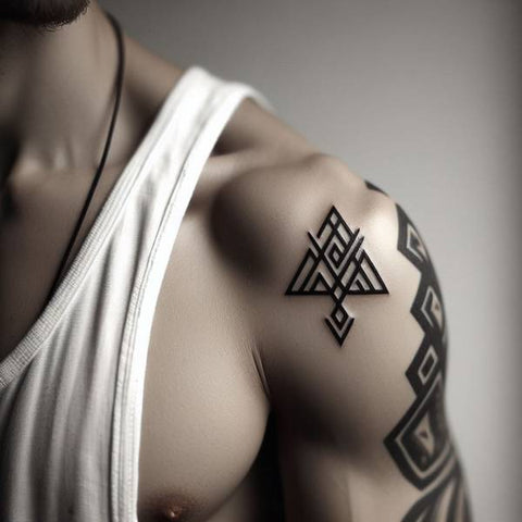 Valknut Shoulder Tattoo 1