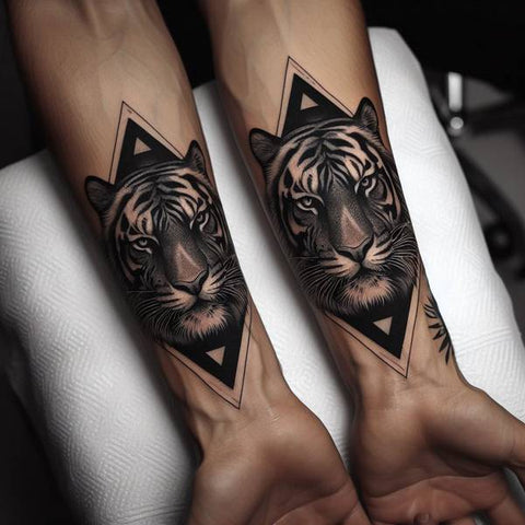 Valknut Tiger Tattoo