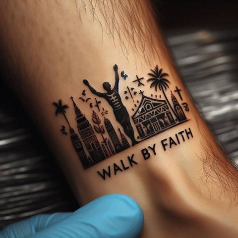 Walk by Faith tattoo 1