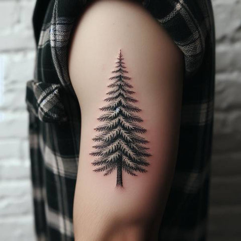 White Pine Tree Tattoo 1