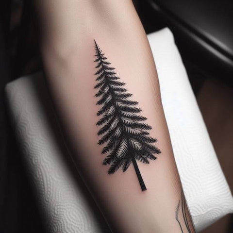 White Pine Tree Tattoo 2