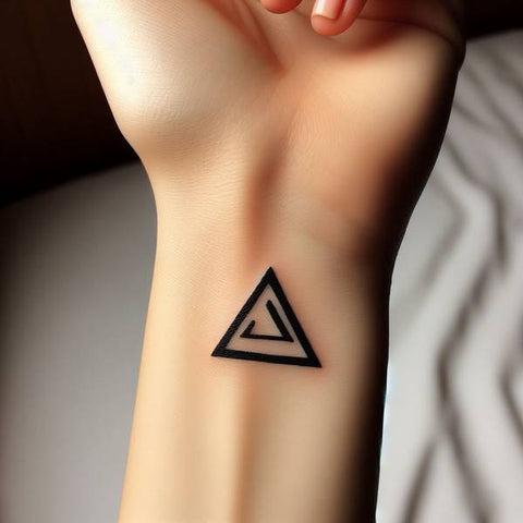 Valknut Wrist Tattoo 2