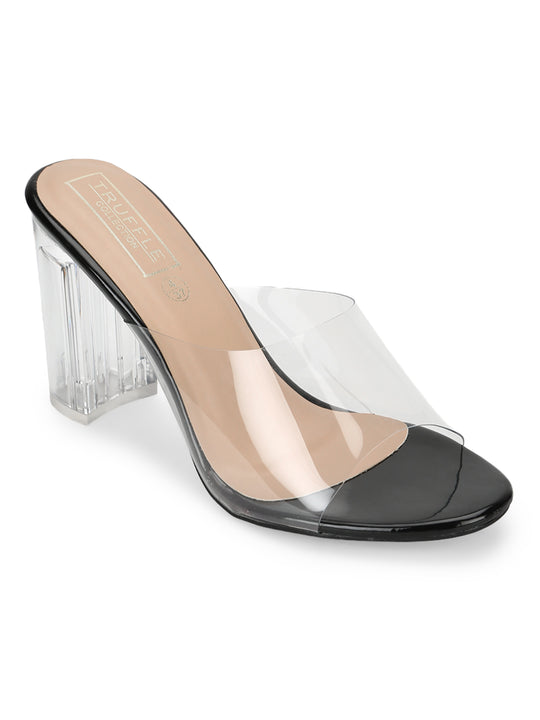 Truffle Collection Vela Ghillie Block Heeled Sandals | Block heels sandal,  Strappy high heels sandals, Black block heel sandals