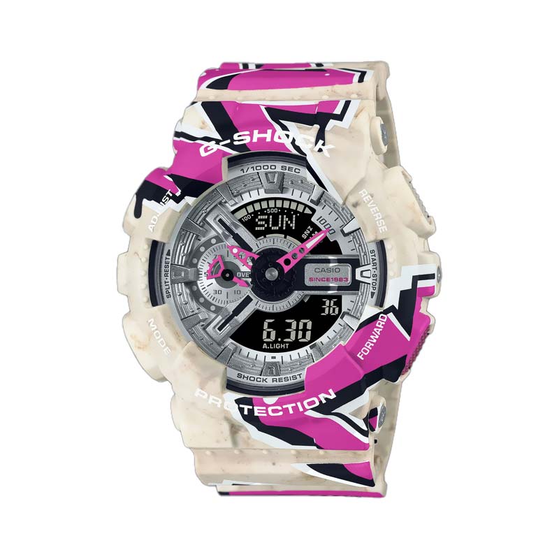 G-Shock Pink and White Graffiti Watch, 55mm – Lewis Jewelers, Inc.