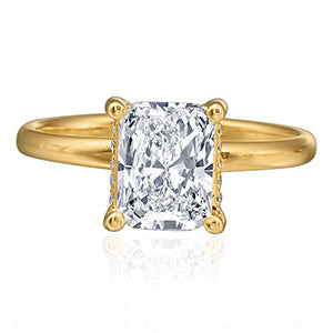 yellow gold engagement ring