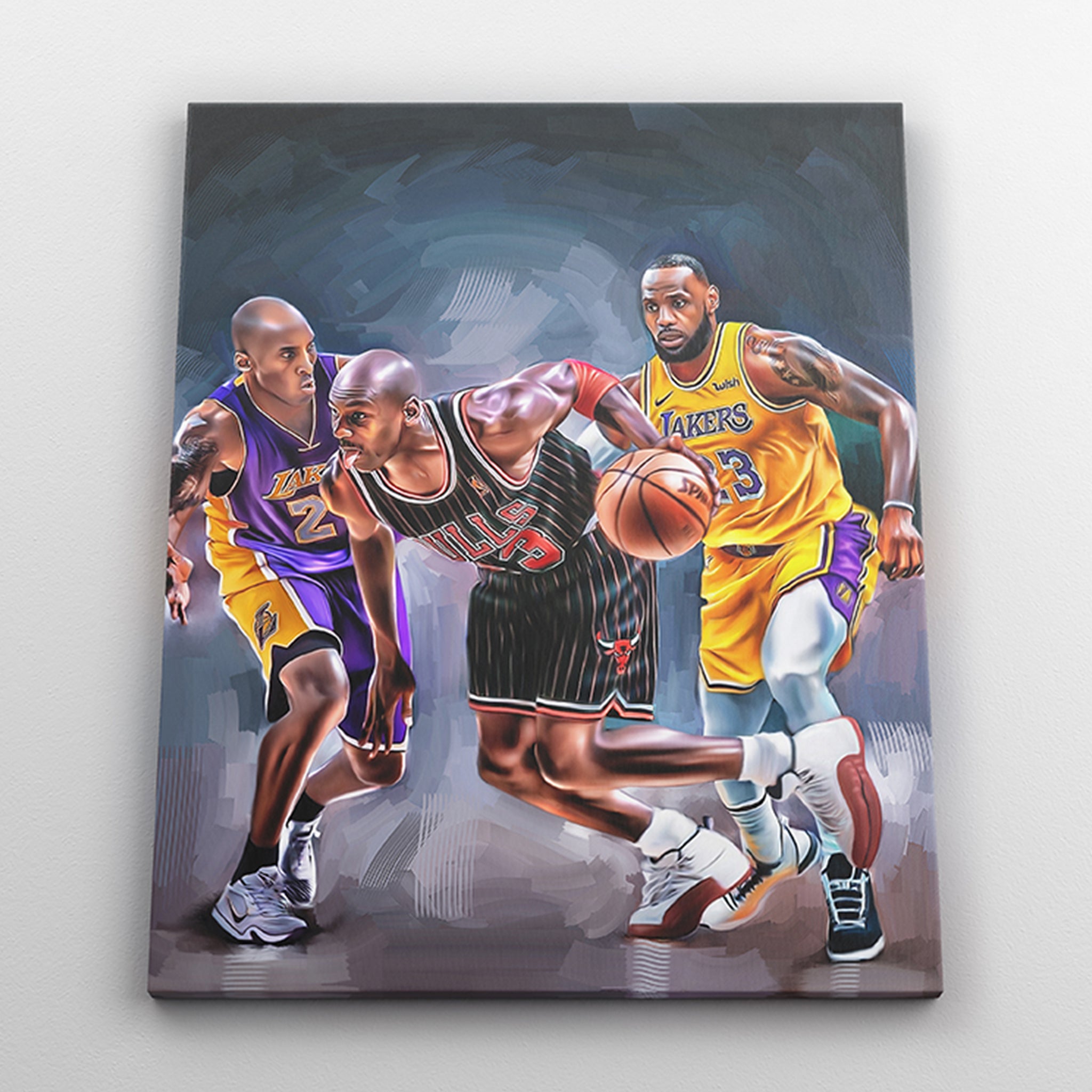 Kobe Bryant, LeBron James Y Michael Jordan Obra De Arte doublegain.hk