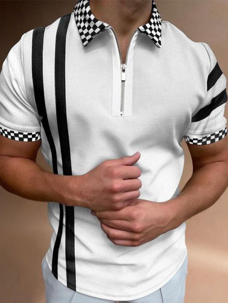 polo shirts checkered collar