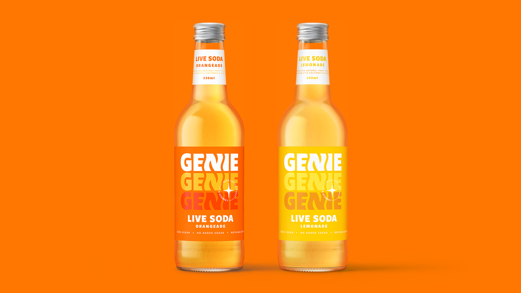 Genie Live Soda bottles