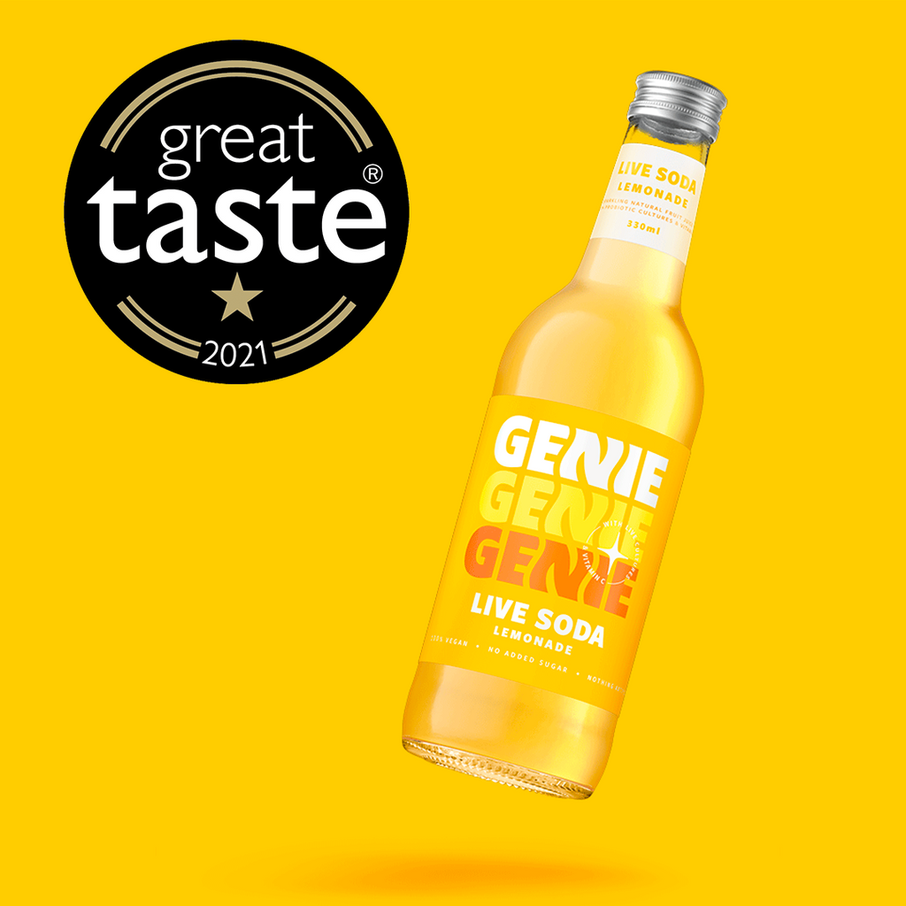 Lemonade bottle with Great Taste Award logo