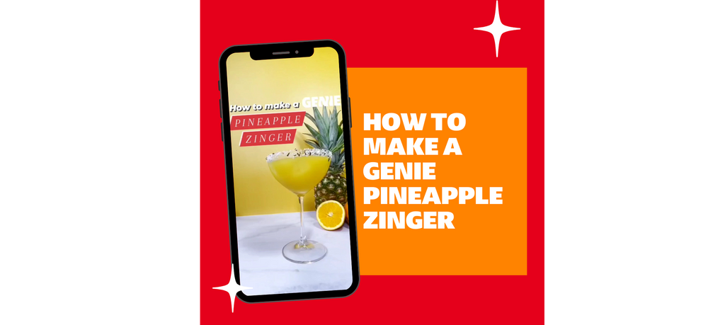 Pineapple Zinger kombucha mocktail recipe