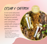 Cedar & Saffron Fragrance Description