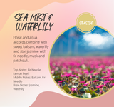 Sea Mist & Waterlily Fragrance Chart