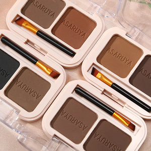 ZUOFILY 2 Colors In 1 Eyebrow Powder Professional Natural Makeup Palette Eyebrow with Eye Brush Enhancers Eye Brows Shadow Powder - ZOLAAA