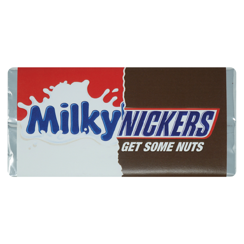 'Milky Nickers' Rude Chocolate Bar (80g) - Corporate Chocolates product image