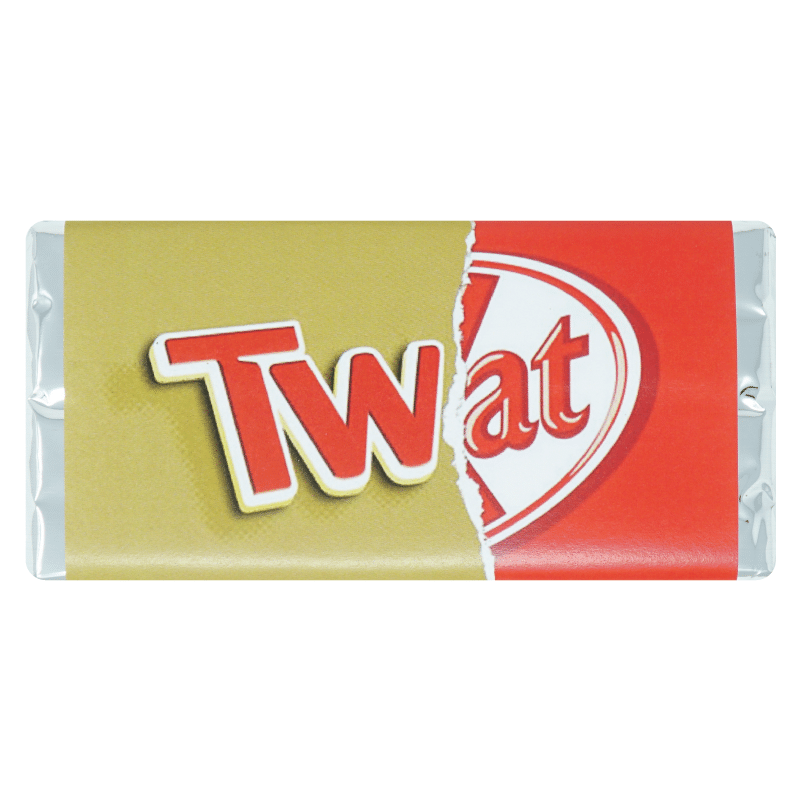 'Twat' Rude Chocolate Bar (80g) - Corporate Chocolates product image