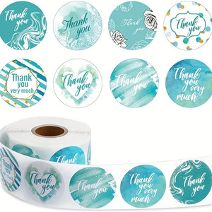 500pc 2" thank you stickers - WSA DISTRIBUTOR