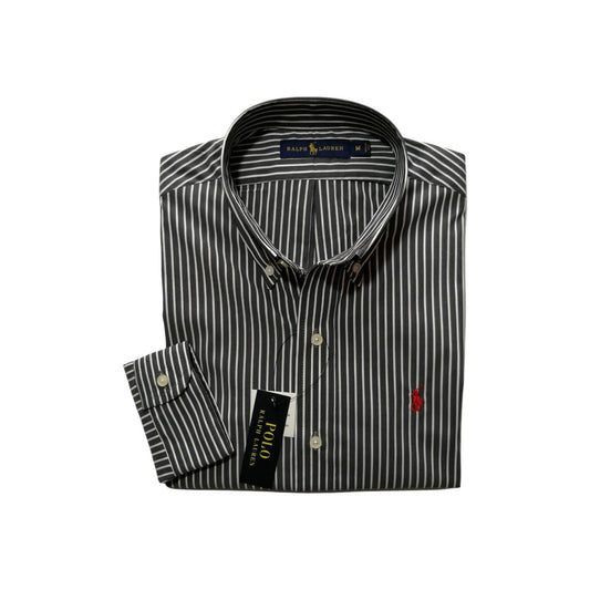 manga de algodón rayas color negro Polo Ralph Lauren – Oxford