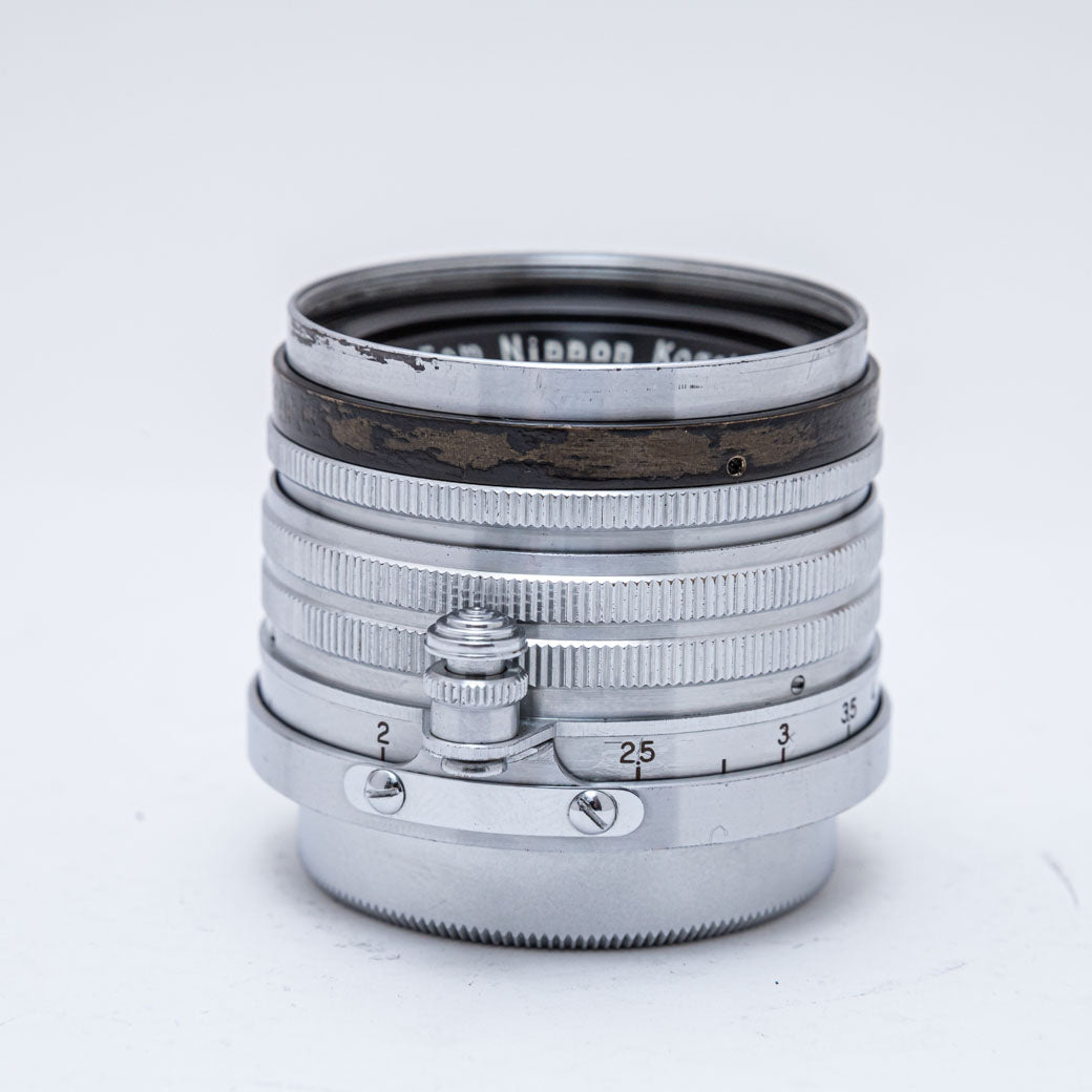 ニコン Nikon ニッコール HC 5cm f2 黒帯 ライカ Lマウント - レンズ 