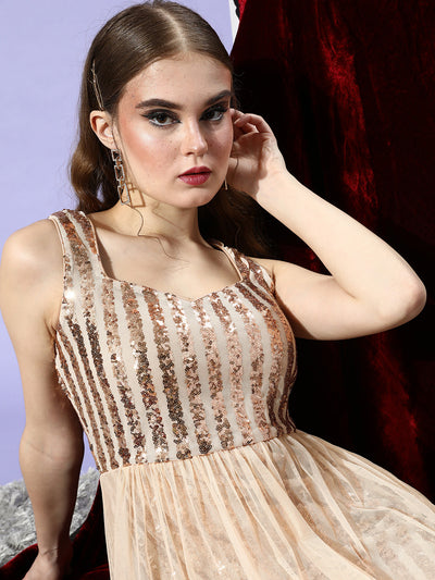 Embroidered Net Maxi Dress – Ellena