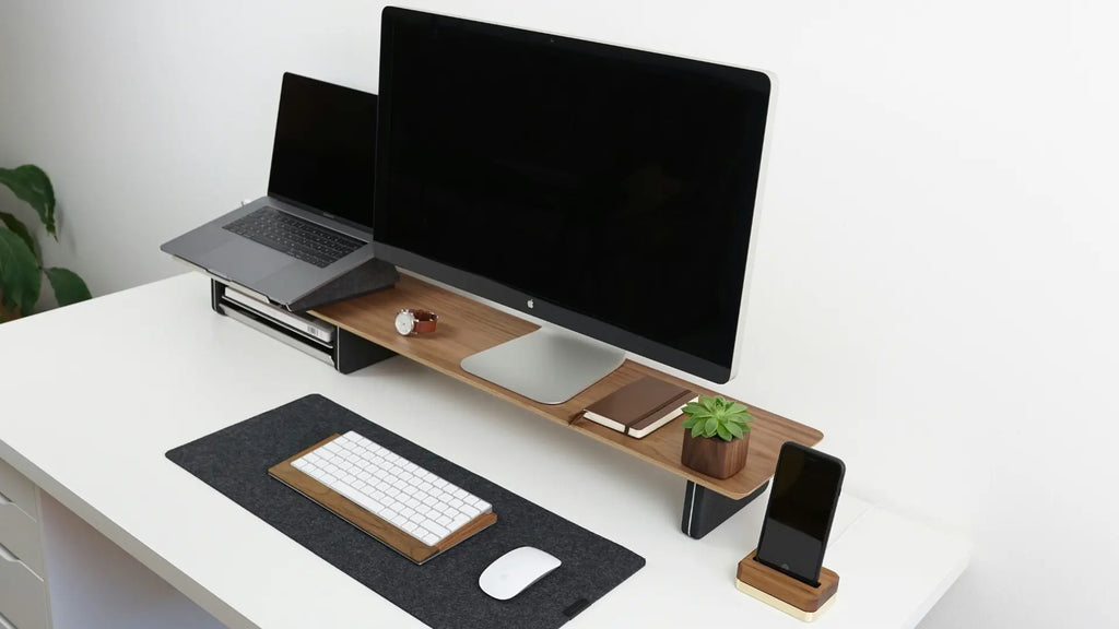 imac accessories on a working desk