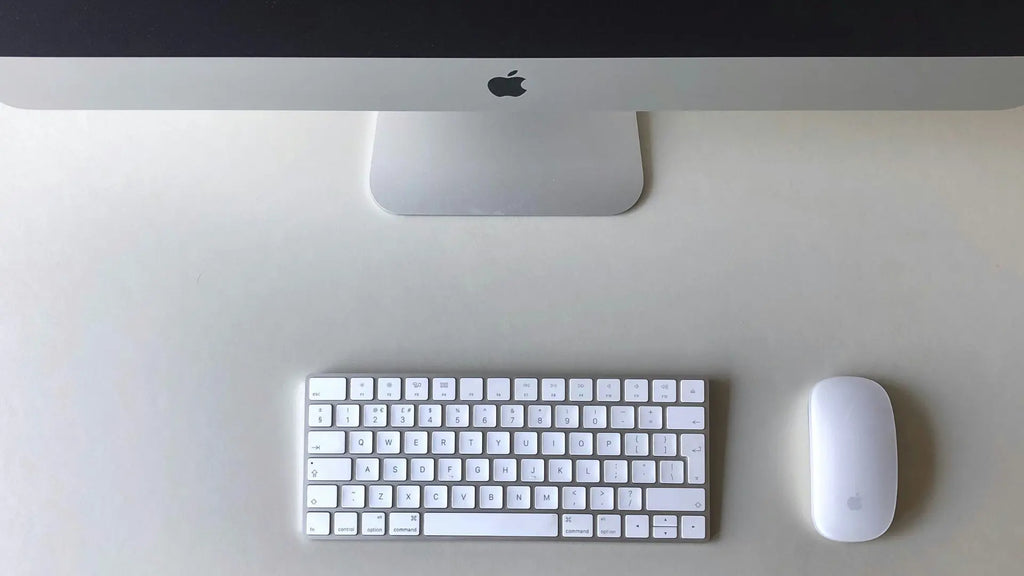 mac desktop with magic mouse