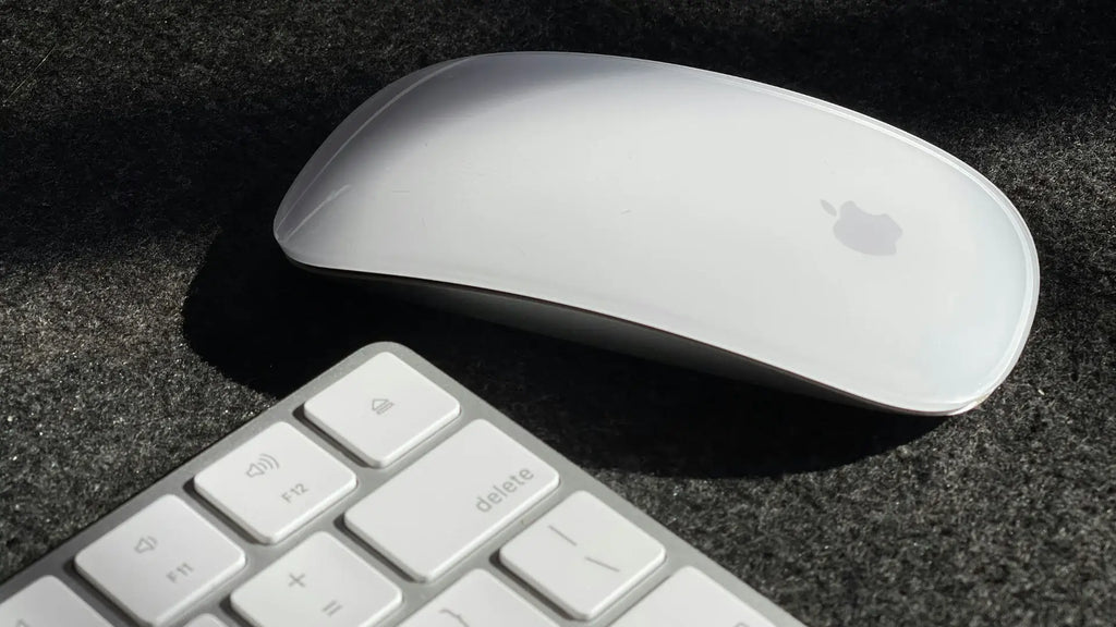 White Magic Mouse and Magic Keyboard