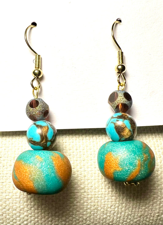 Earring - Juicy - Made with Handcrafted Clay Beads – Jen's Gems