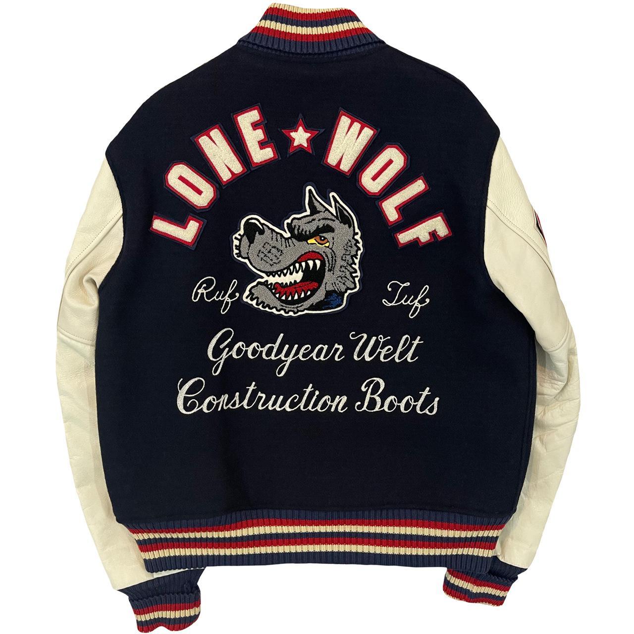 石見銀山 WHITESVILLE AWARD JACKET/LONE☆WOLF - スタジャン