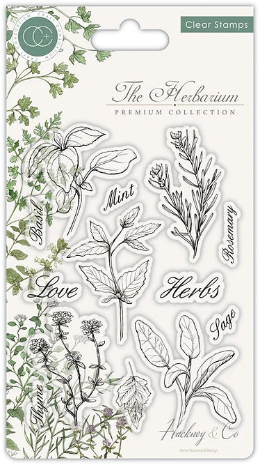 Craft Consortium Clear Stamp Set "The Herbarium - Herbs"