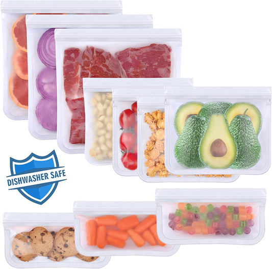 Bpa-free Silicone Food Storage Bags - Reusable Meal Prep