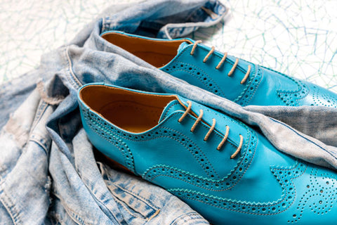 aqua kleur schoenen