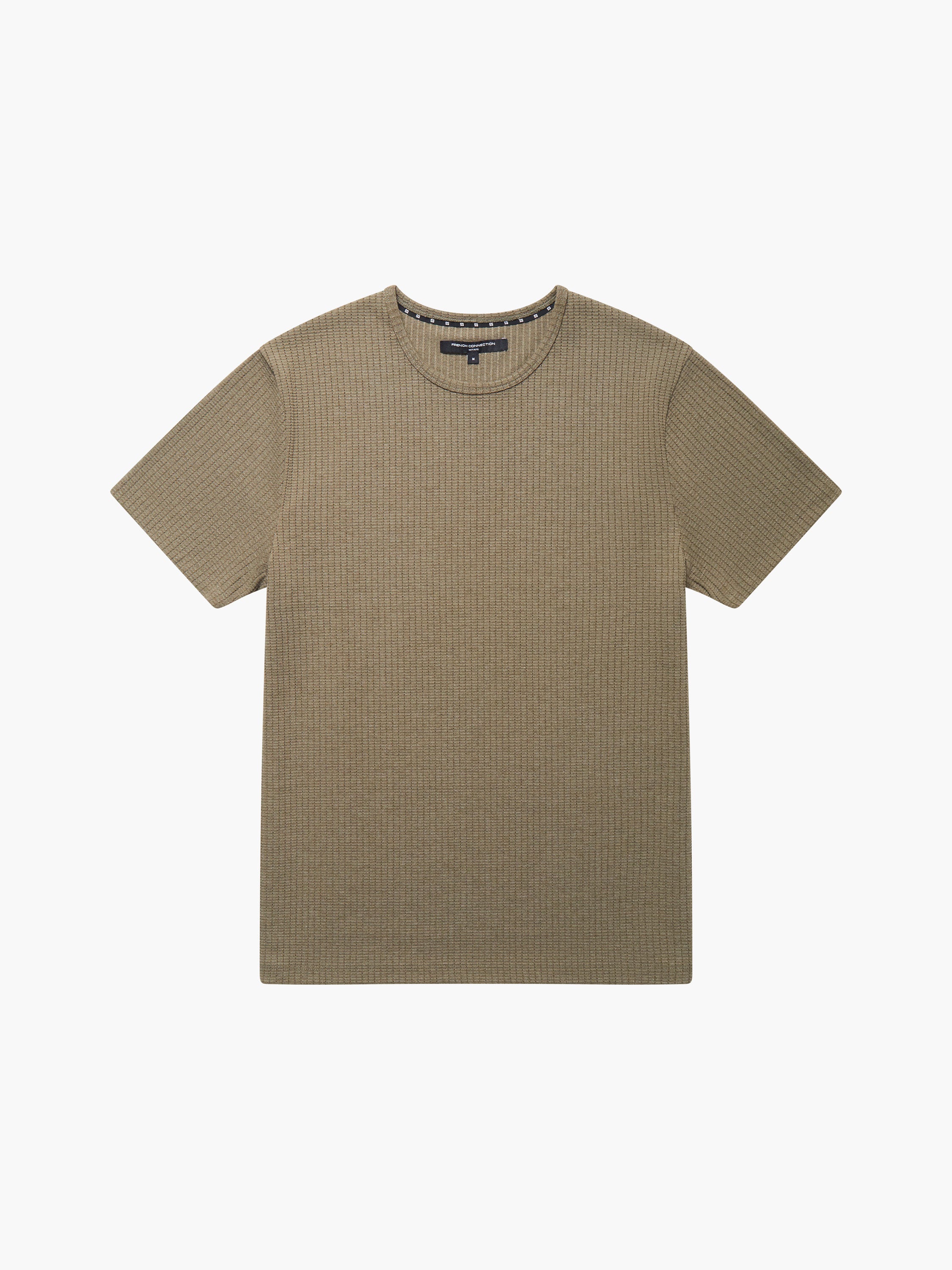 ladder texture t-shirt olive