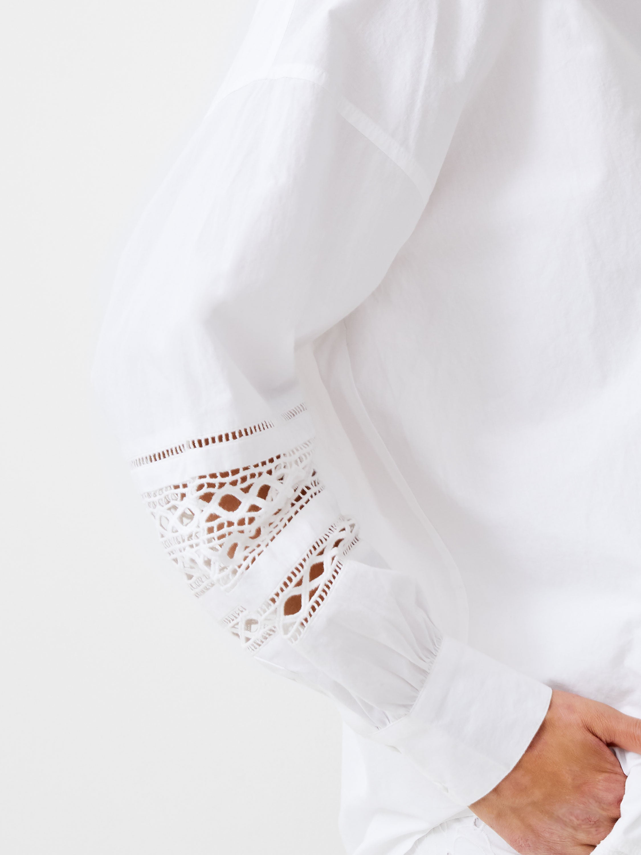 Rhodes Embroidered Long Sleeve Popover Shirt