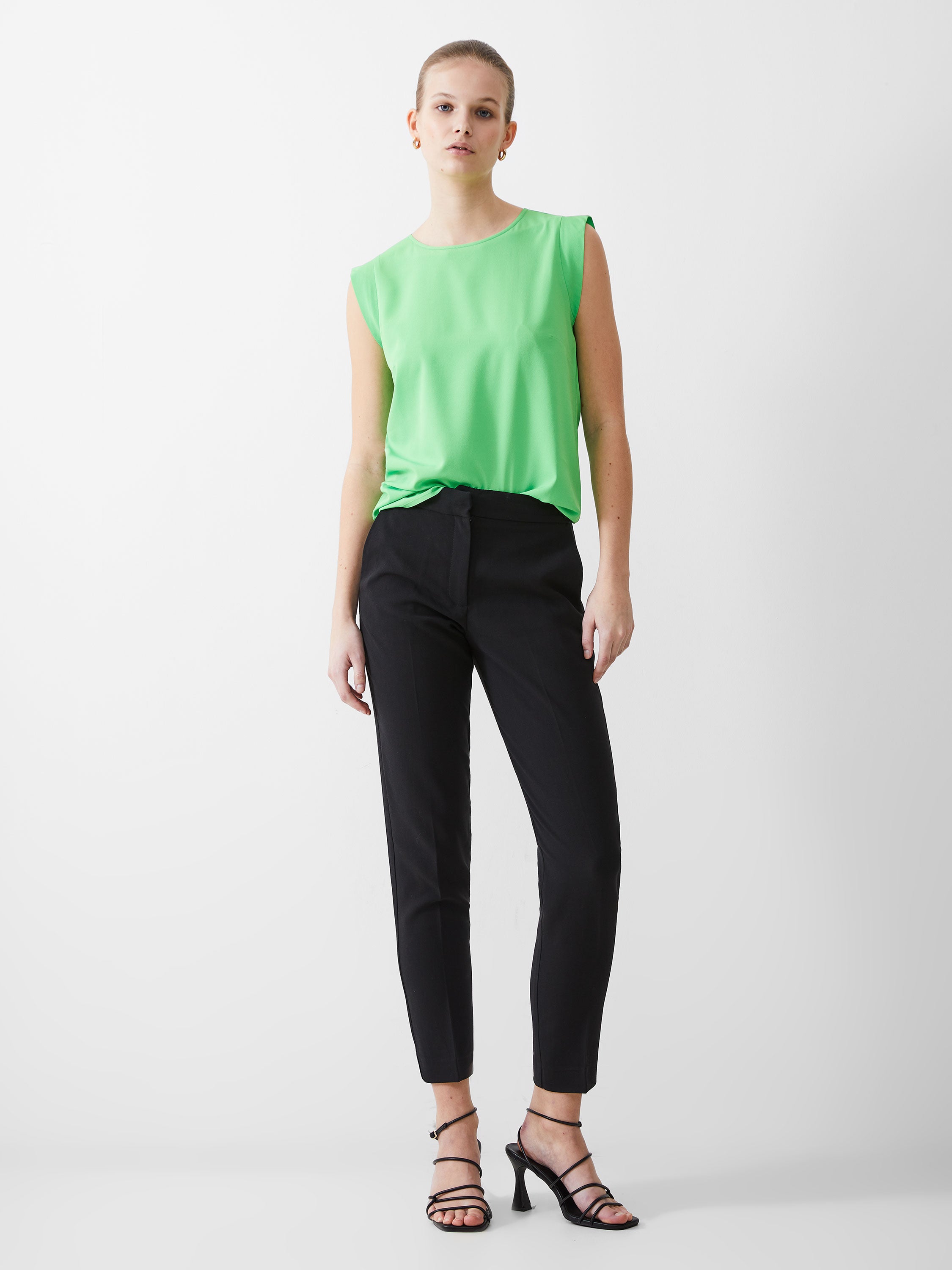 whisper ruth tailored trousers black