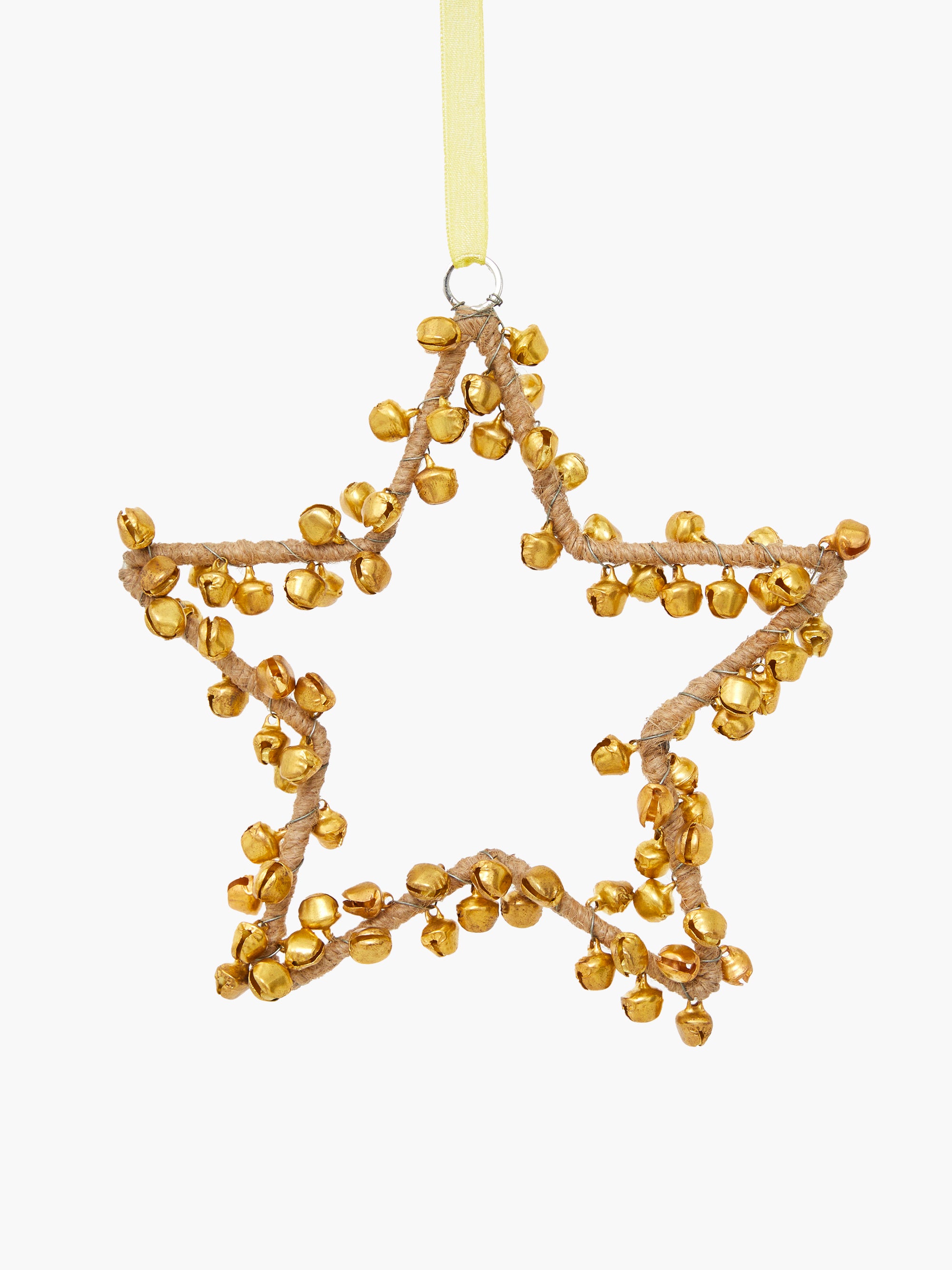 Taraka Star Hanging Ornament Natural/Gold