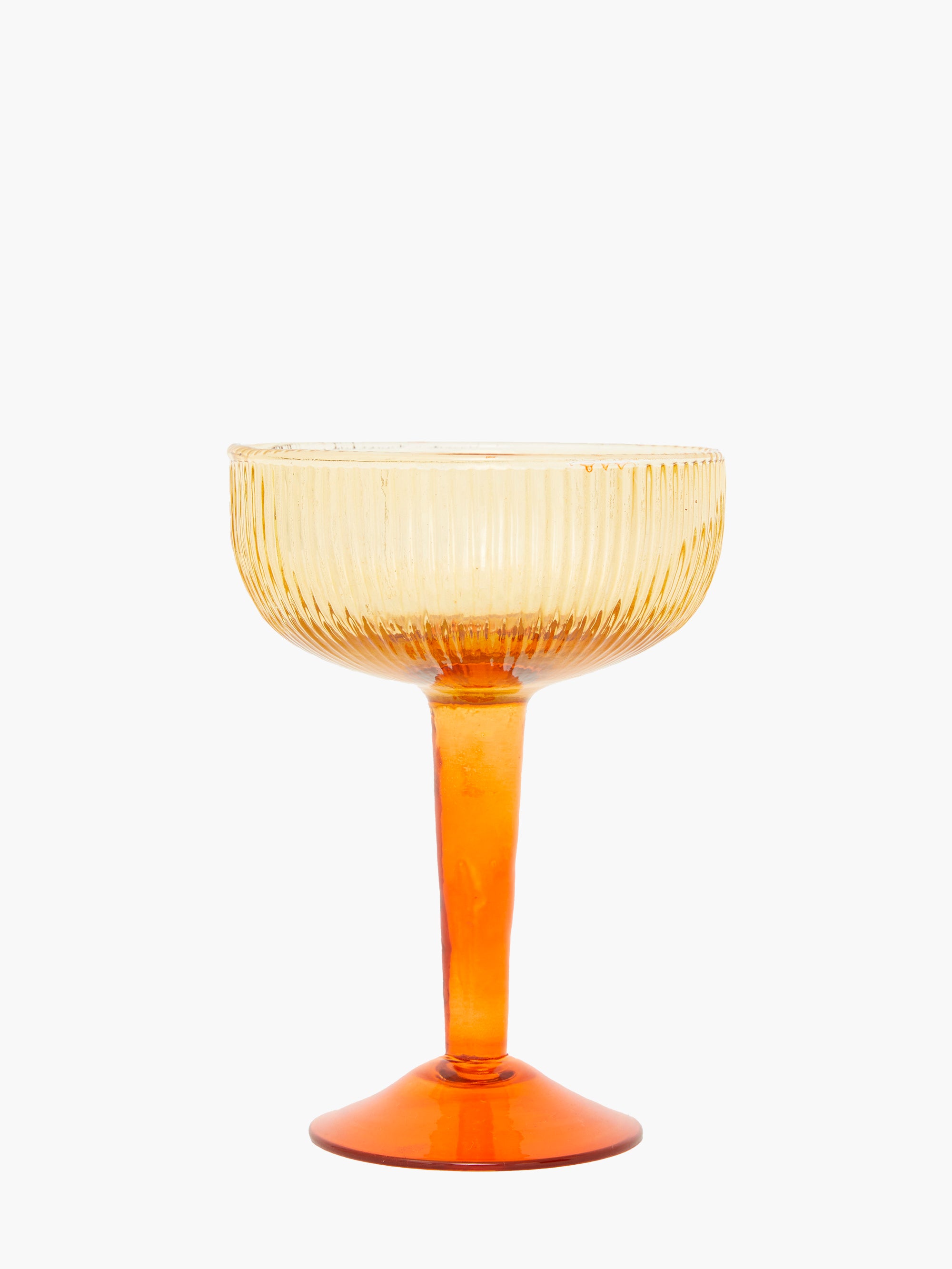 Ambra Recycled Coupe Glass Orange